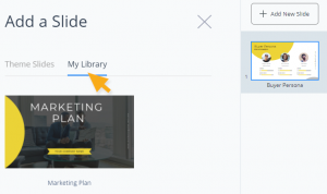 Using-the-Slide-Library | Visme Help Center