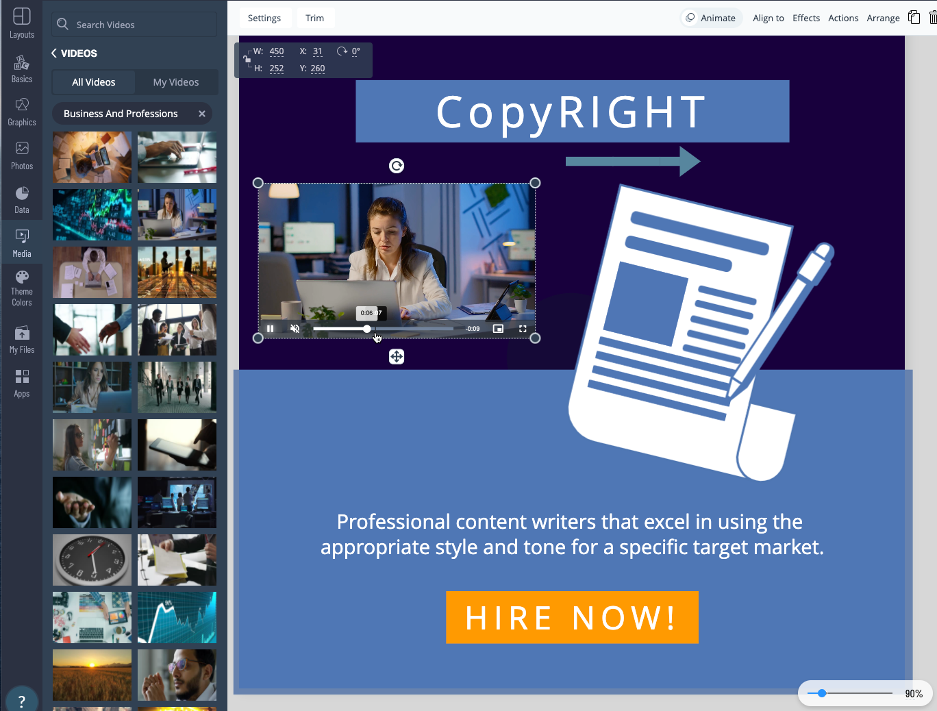 Videos | Visme Help Center