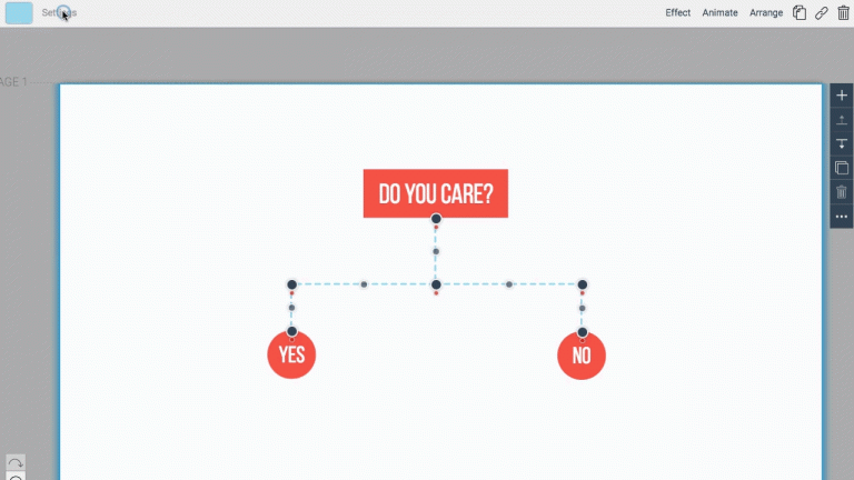 How-to-Make-a-Flowchart-with-Visme-create-different-types-of-paths | Visme