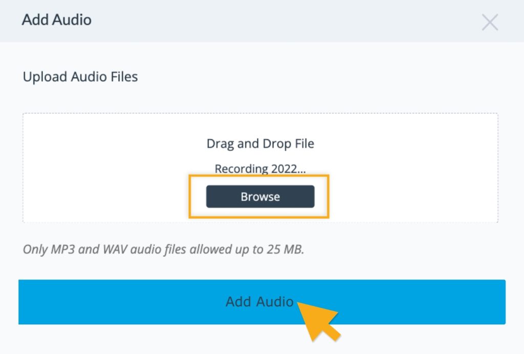 Animation Timeline Audio & Recording Settings Visme
