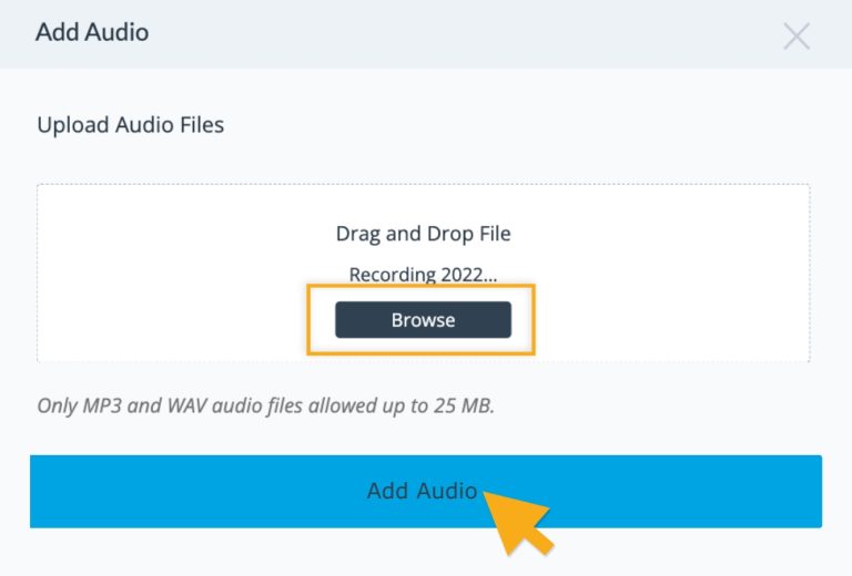 Animation Timeline Audio & Recording Settings Visme