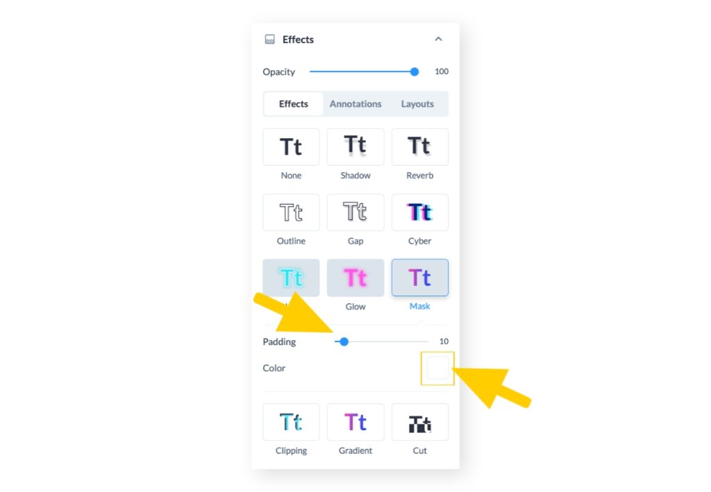 Applying a Text Mask Effect in Visme | Visme Help Center
